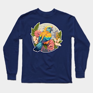 Water Colour Parrot Long Sleeve T-Shirt